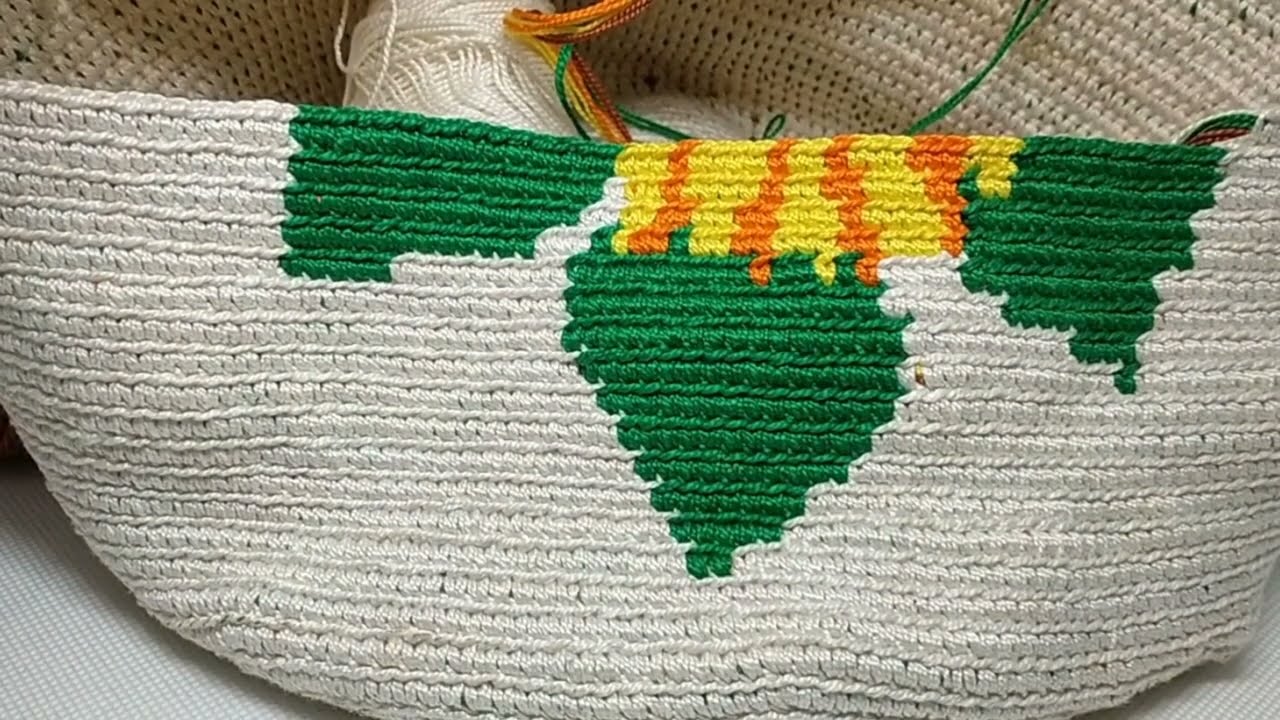VIDEO 6 mochila wayuu girasol desde cero