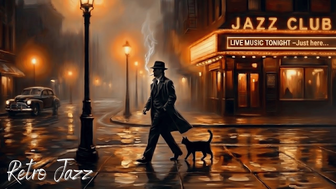 Late Night Jazz Radio — 1940s Noir City Nights (24/7 Live)