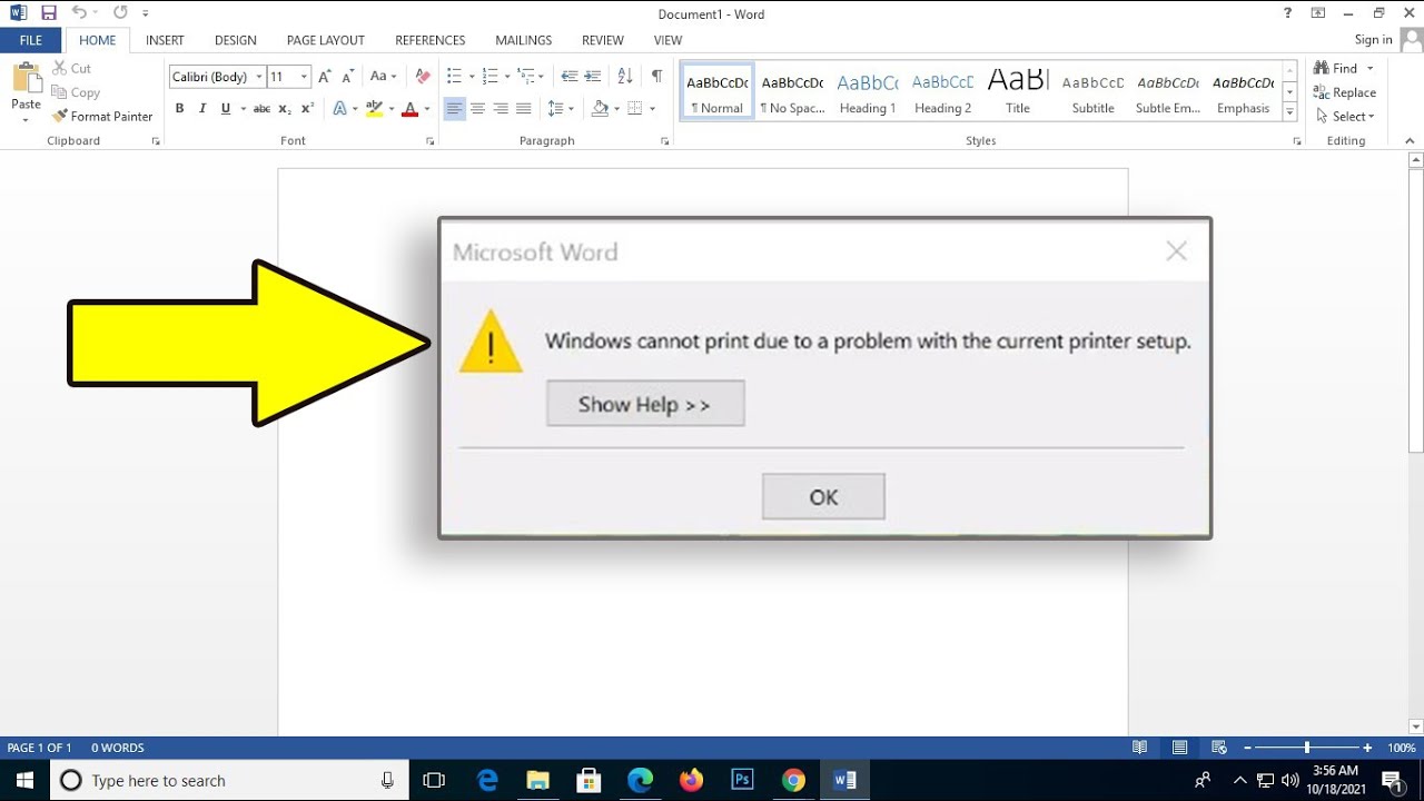 Windows cannot print due to a problem with current printer setup 𝗙𝗜𝗫𝗘𝗗