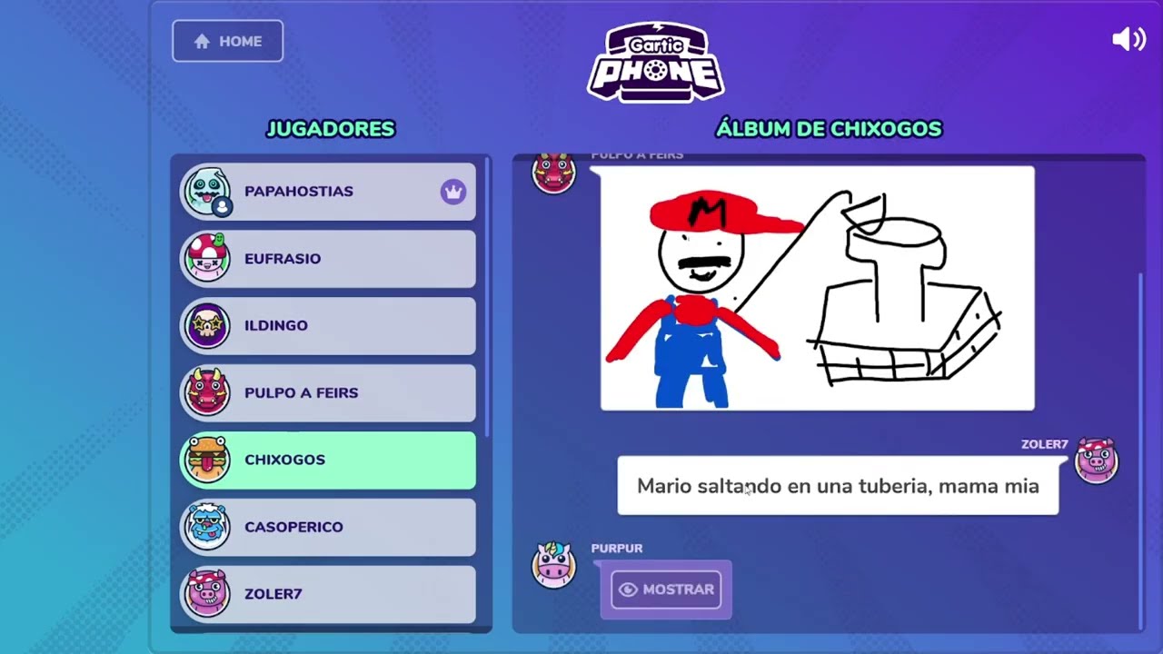 Cómo un friki le dice a sus amigos que va a ser padre?? Respuesta: GARTIC PHONE