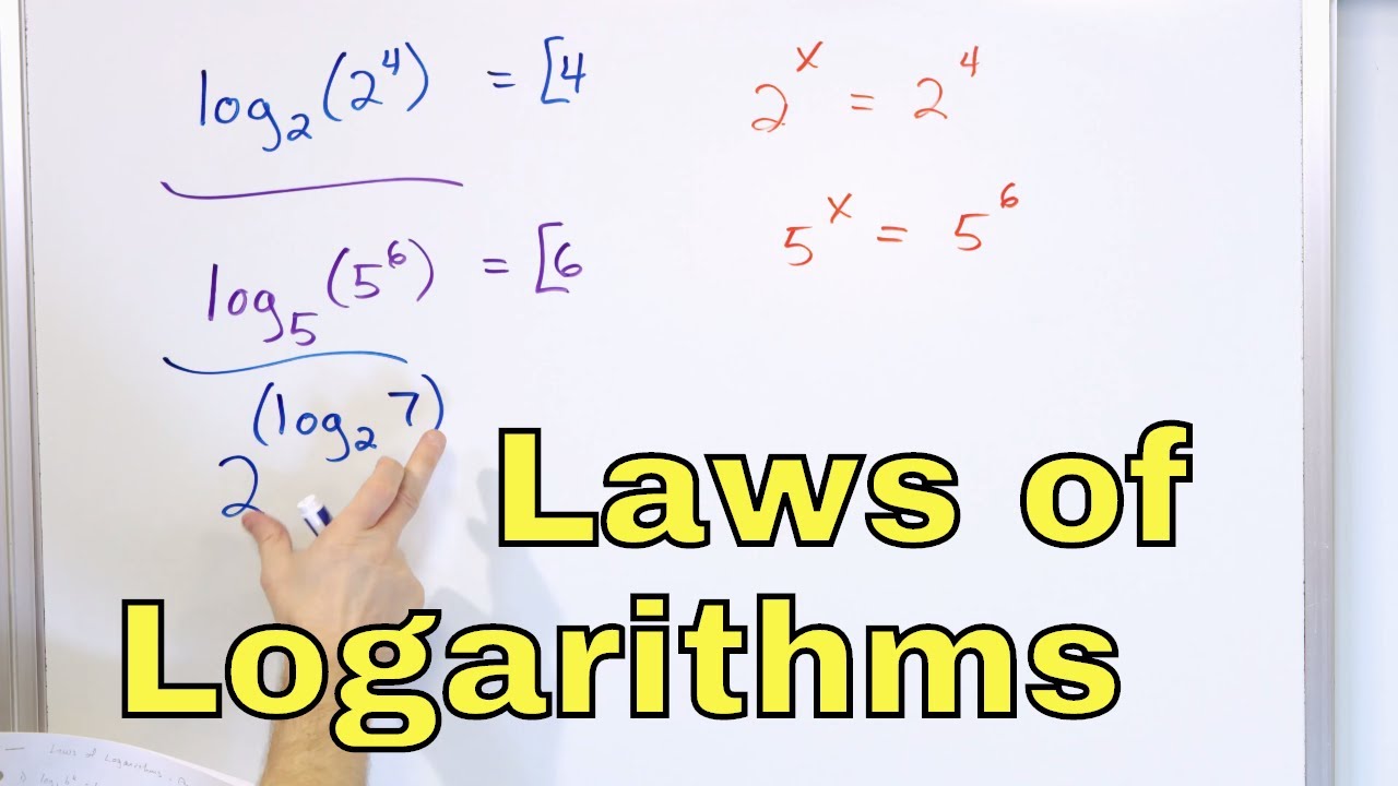18 - Properties of Logarithms (Log x) - Part 1 - Laws of Logs - Calculate Logs & Simplify