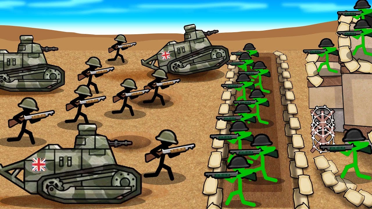 Leading A Trench Siege With UNSTOPPABLE TANKS!  | Stickman Trenches