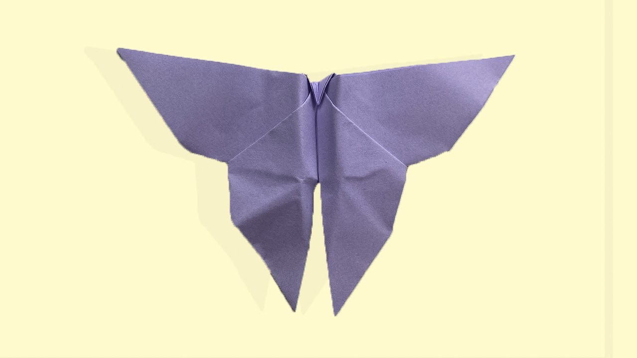 Origami Schmetterling falten aus Papier - einfaches Tutorial zum Basteln