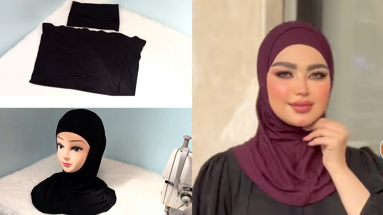 #طريقة خياطة حجاب الأميرة تحت طلبكم حجاب يغطي الرقبة والأكثر استعمالا #مشروع منزلي مربح مطلوب بكثرة