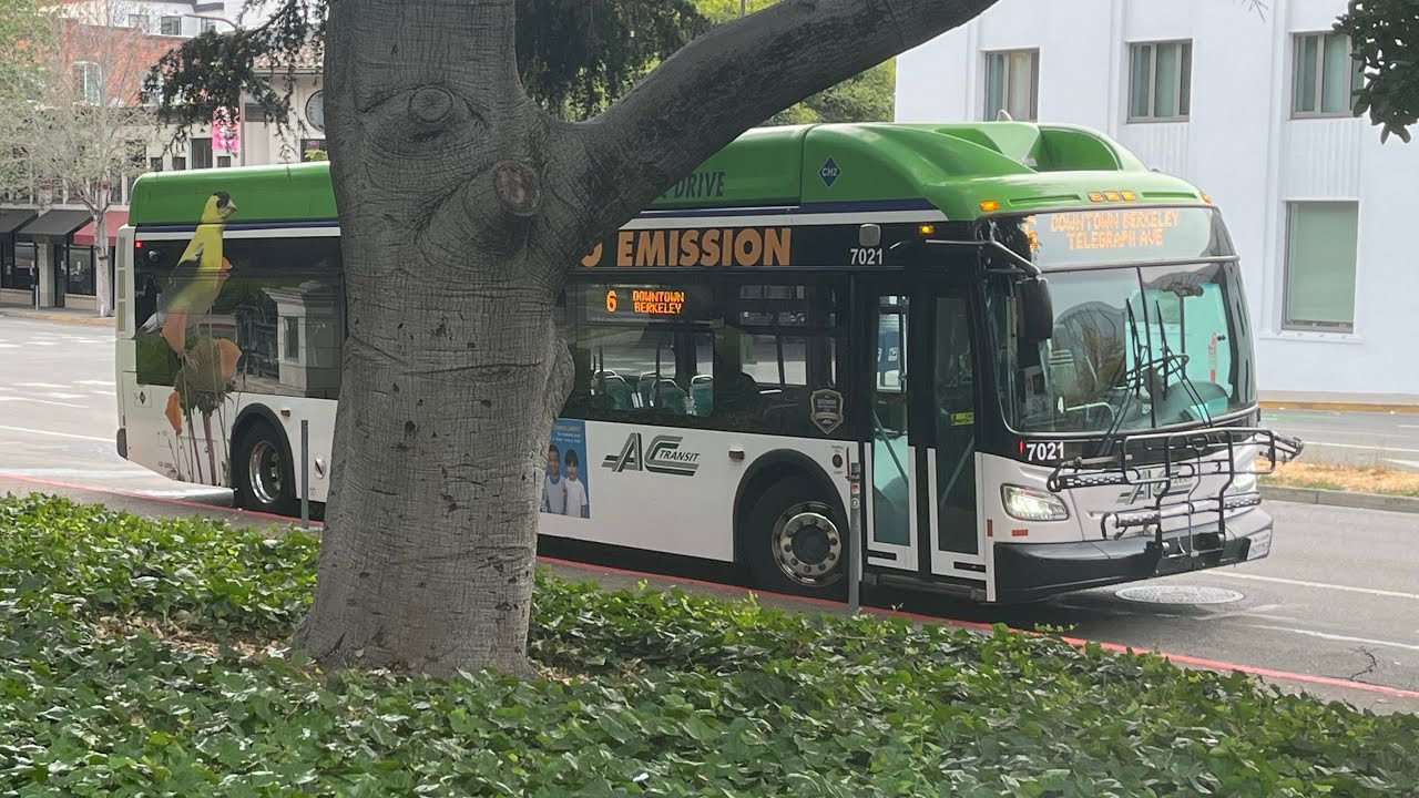 AC Transit #7021 on Route 6 (FULL ROUTE)