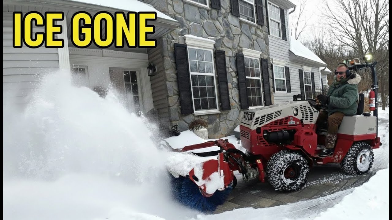 She Can Finally Walk to the Front Door! (Zero Salt Walkway Clearing)