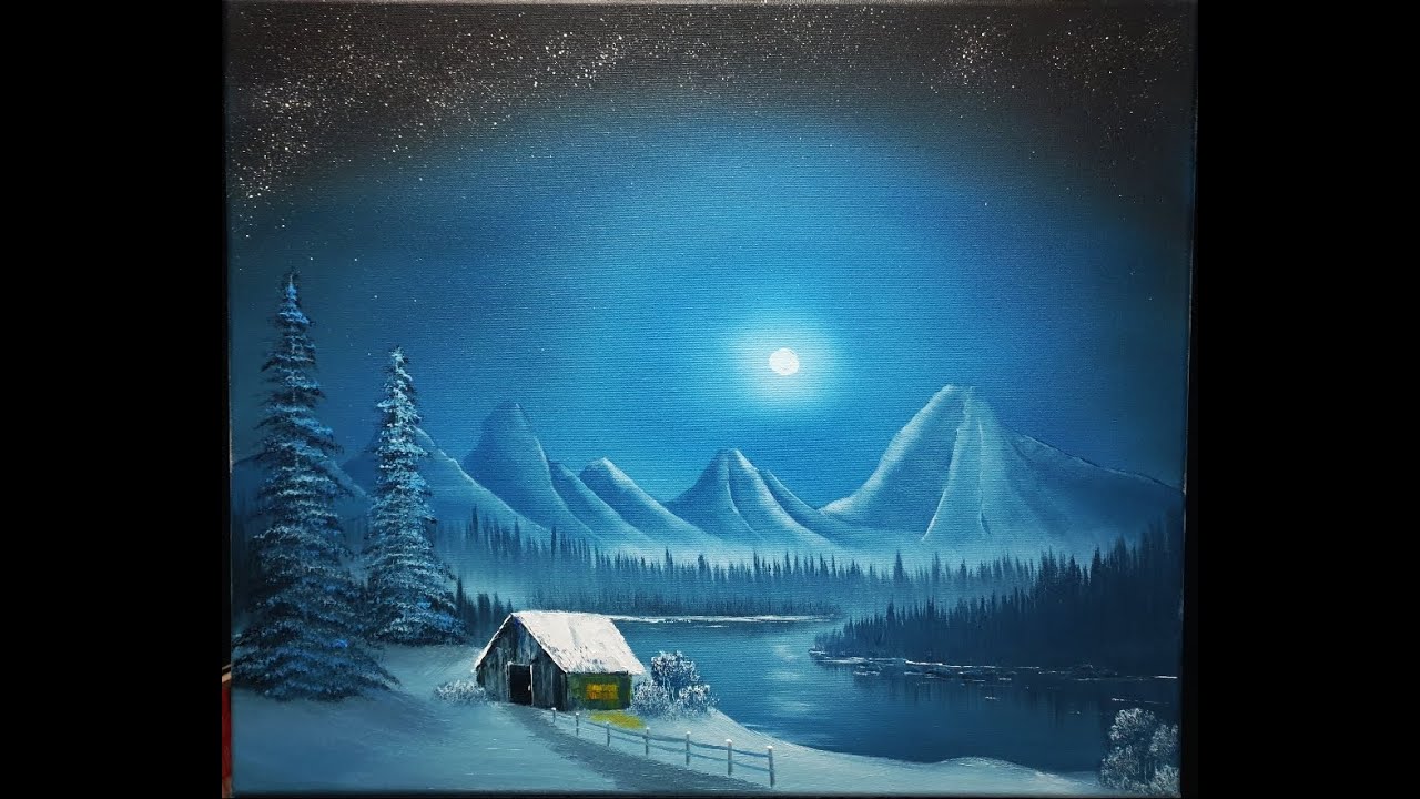 Gratis schilderles: Bob Ross Style - S04-AFL:4 - Weg van de stad (1080HD)