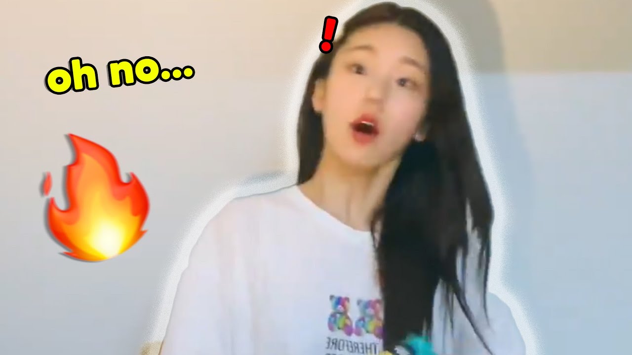 yeji almost sets kitchen on fire during vlive