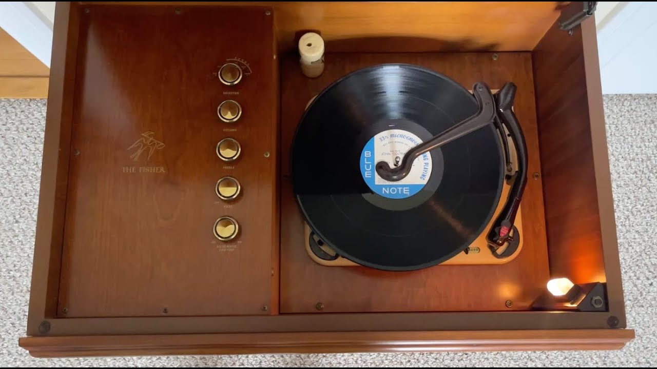Fisher Model 51 Consolette Demo / 1957 / Mono / Garrard RC-121 Changer / GE VRII Cart / Tube Amp