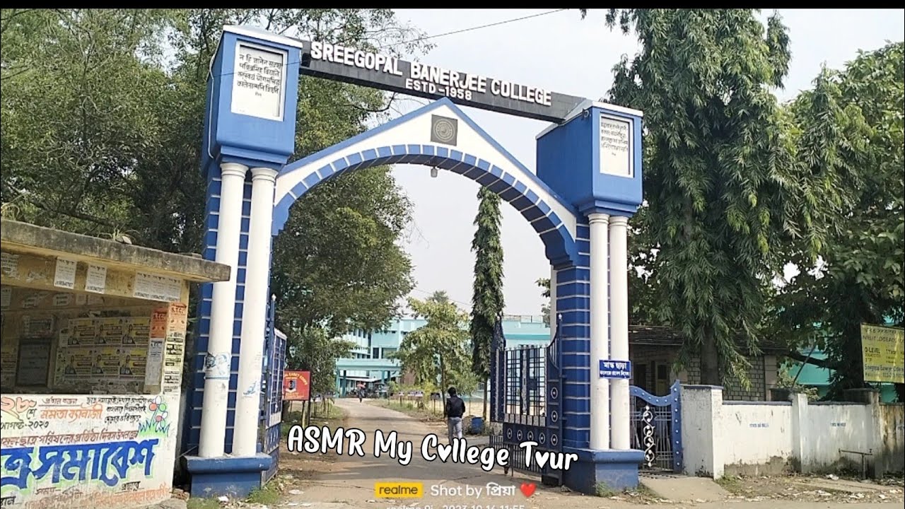 ASMR My College Tour🙈🥺