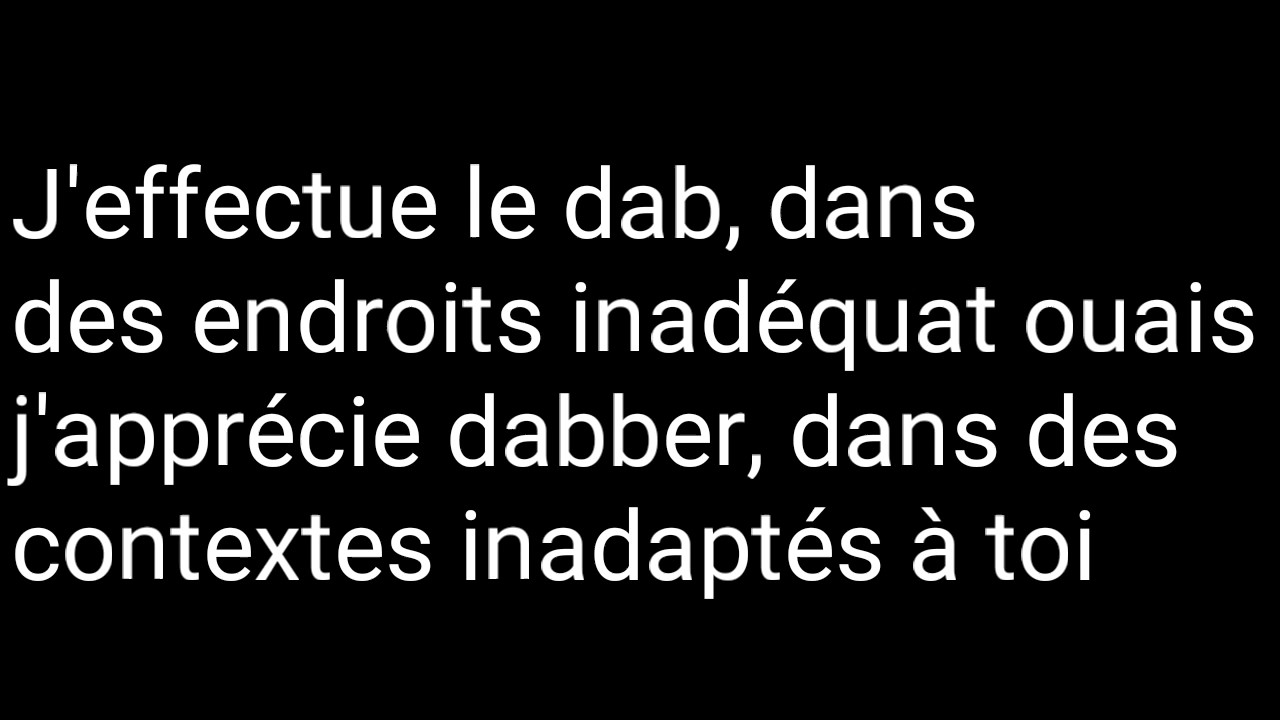 McFly & Carlito - J'effectue le dab (lyrics)