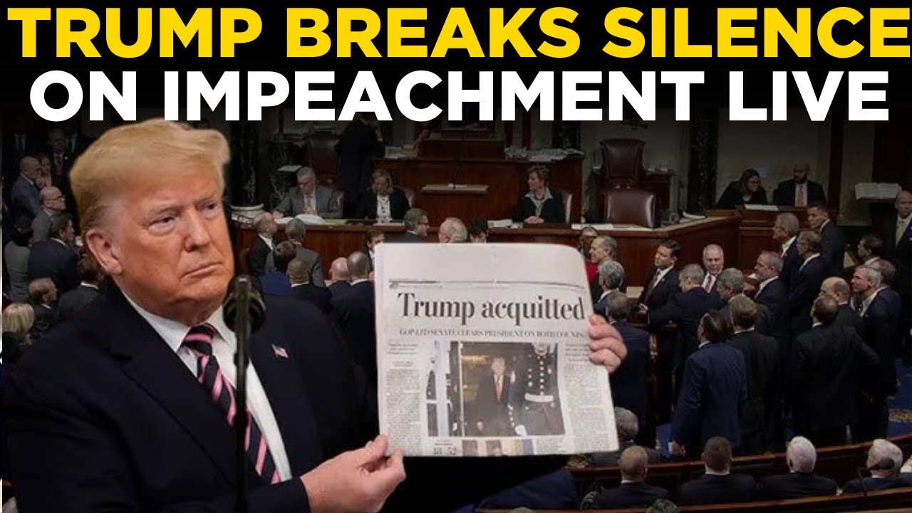 LIVE | Trump Breaks Silence on Impeachment as Political Tensions Rise Across Washington