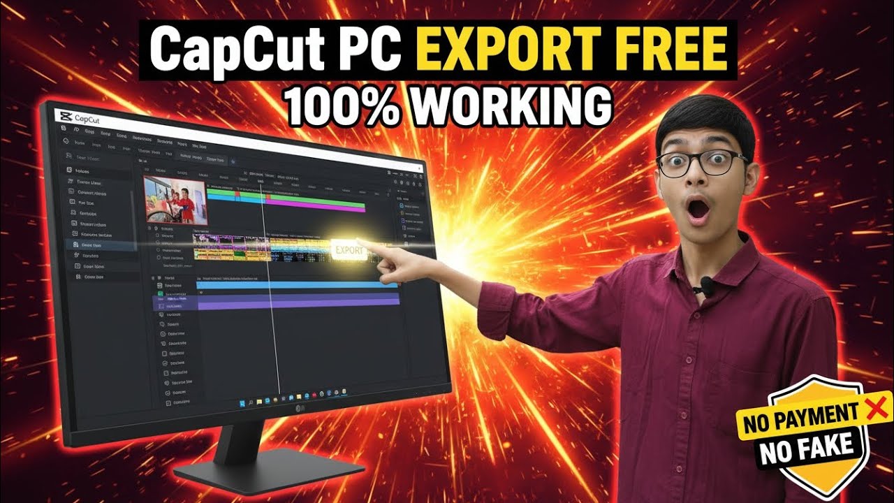 CapCut PC EXPORT FREE 😱 | Without Payment | 100% Working Method 