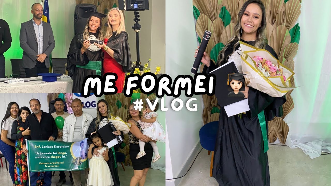 VLOG! Me formei em ENFERMAGEM, arrume-se Comigo para minha Colação de Grau 👩🏻‍🎓 
