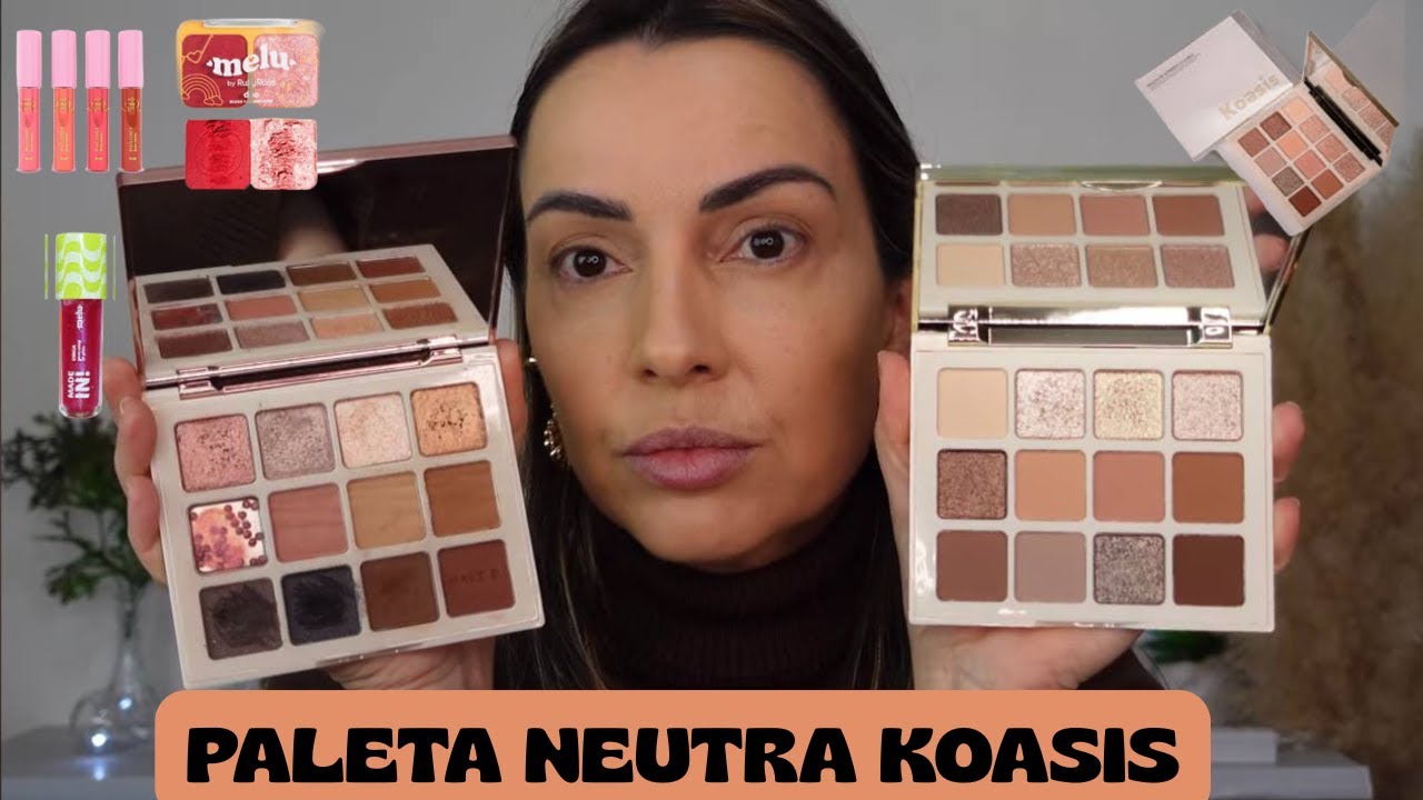 TESTEI A PALETA KOASIS (MAIS  DUO BLUSHES RUBY ROSE, BLUSH LÍQUIDO PHALEBEAUTY)