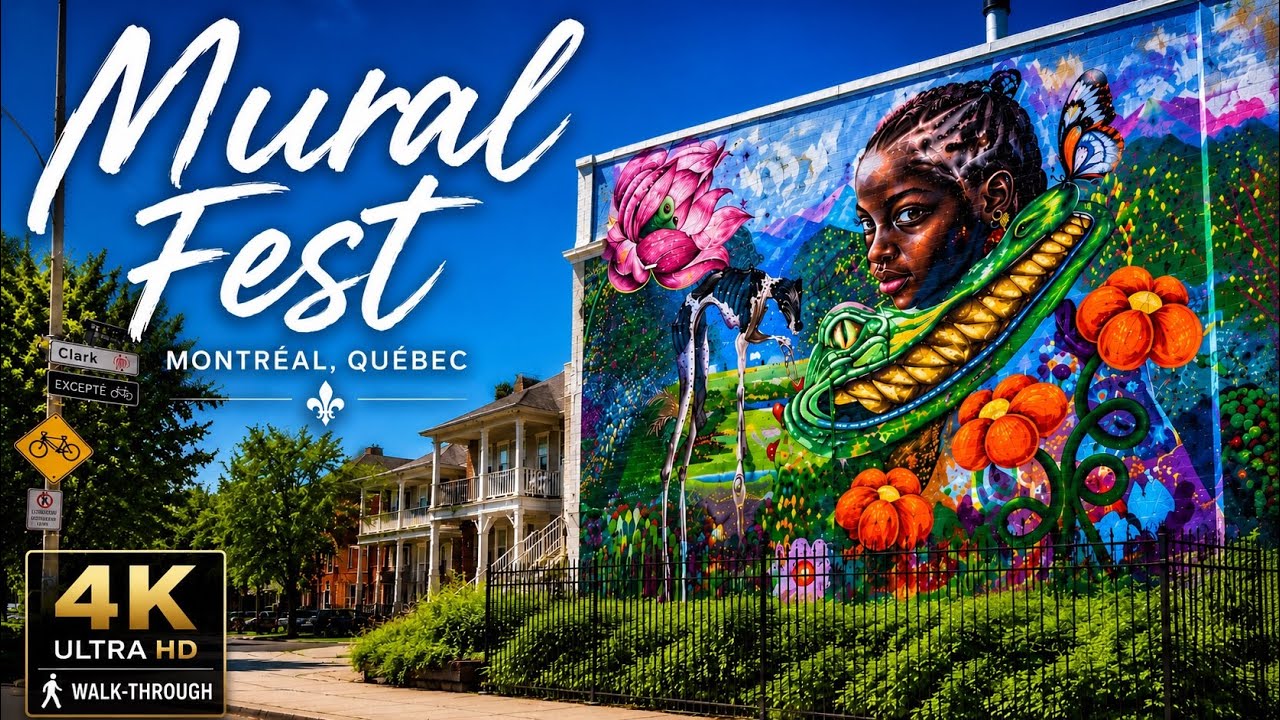 MURAL Festival Montr&eacute;al 2026 🎨 | Full 4K Walking Tour
