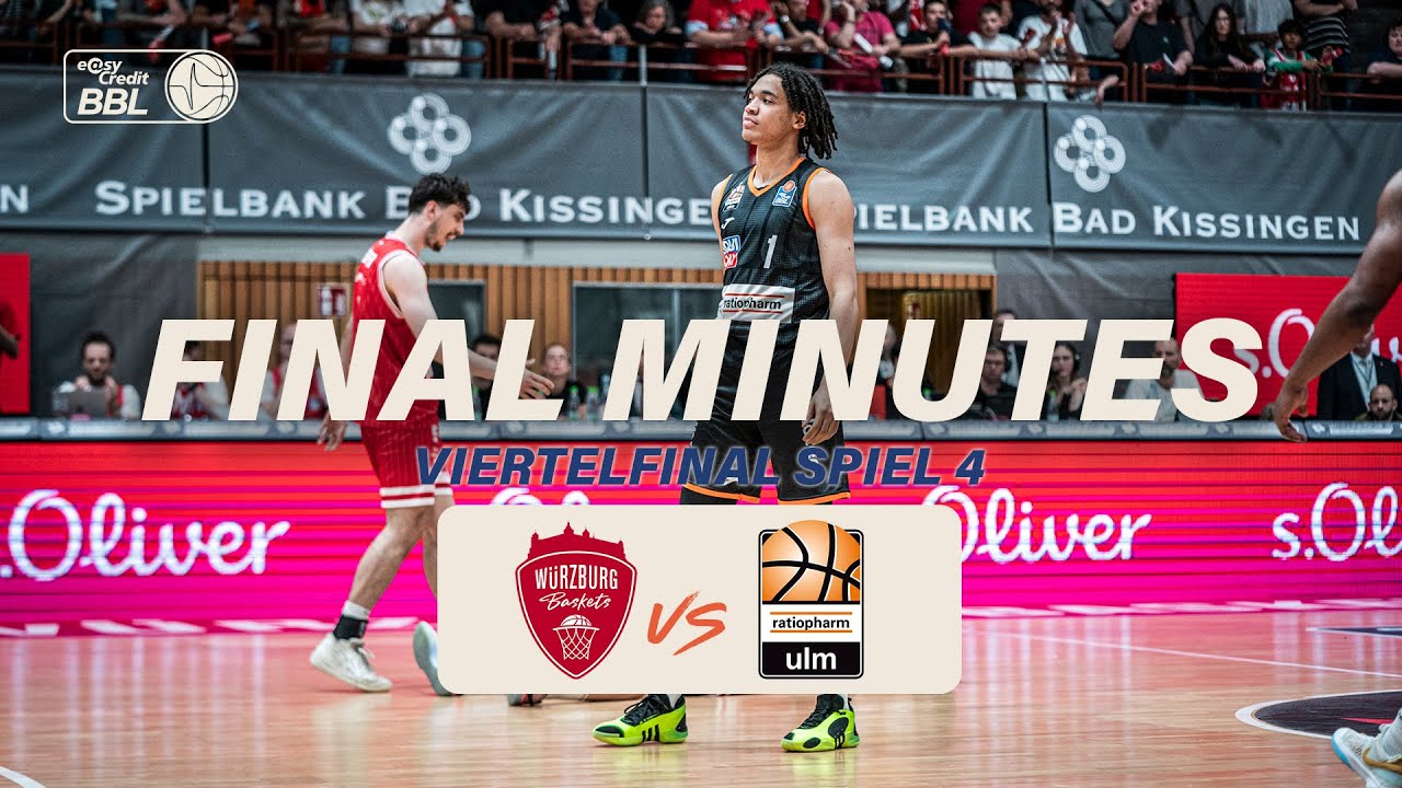 FINAL 4:28 MINUTES of GAME 4 |  Würzburg Baskets vs. ratiopharm ulm | Playoffs Semifinal 2023/24