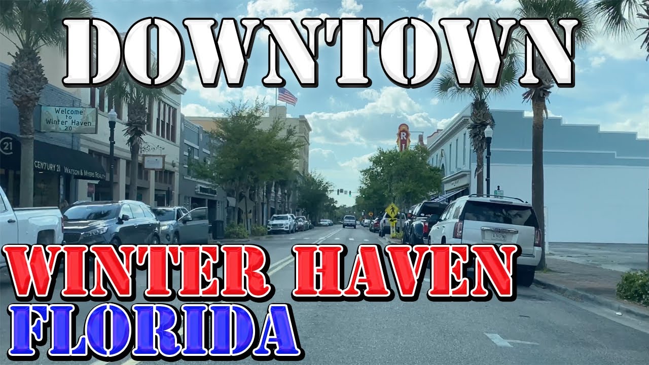 Winter Haven - Florida - 4K Downtown Drive