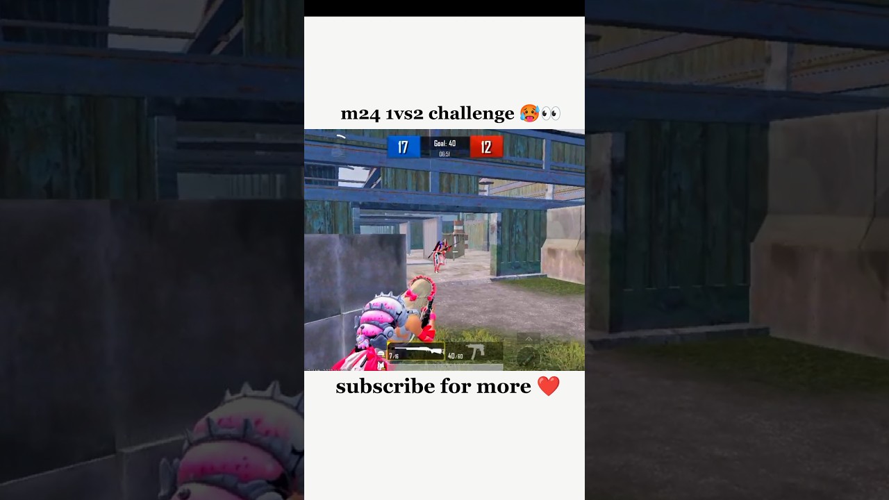 m24 TDM room challenge 1vs2 #room #pubg #battlegroundsmobileindia #shortvideo @rakha_playz