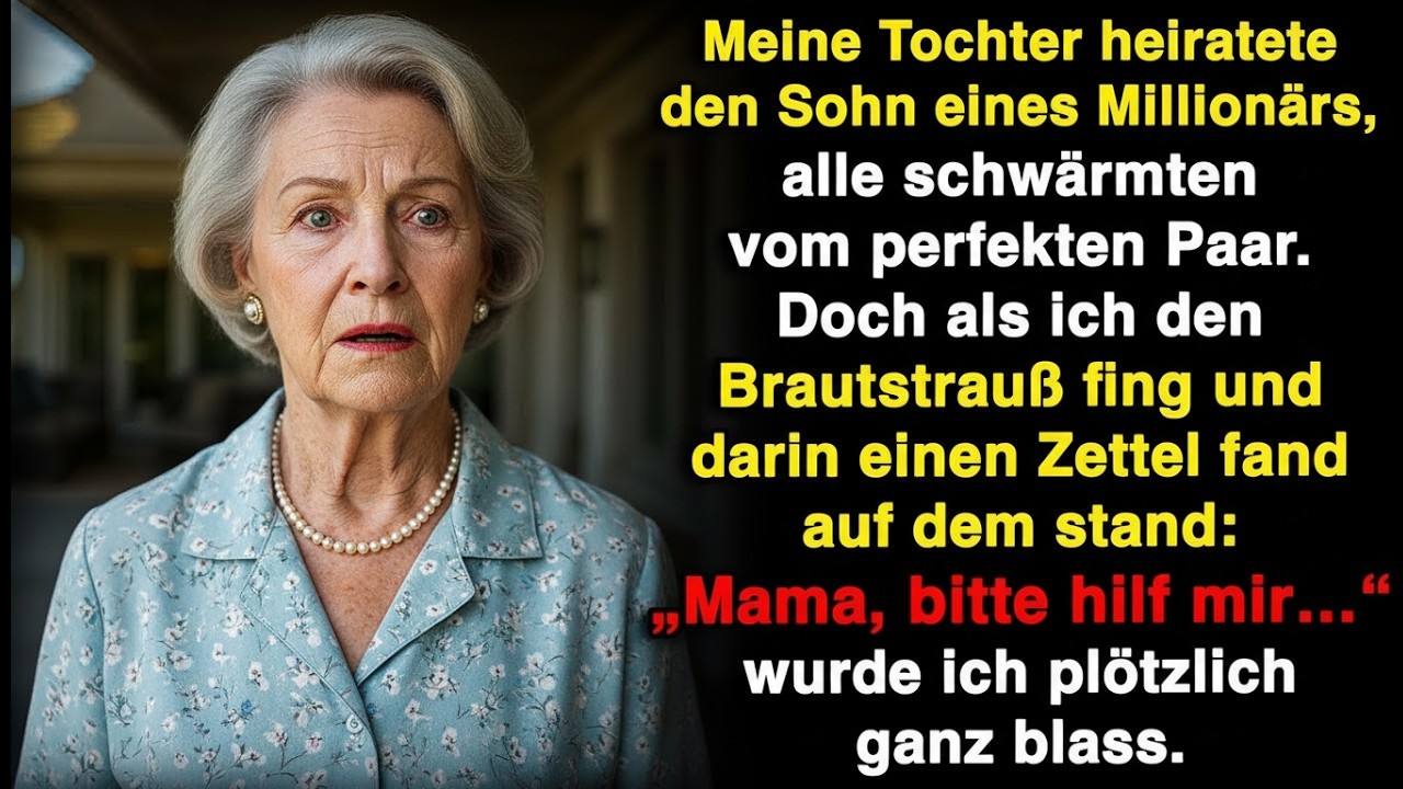 Meine Tochter warf mir den Strauß mit aufgerissenen Augen zu. Als ich die Worte sah…