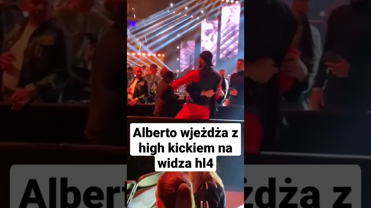 alberto wjeżdża z high kickiem na widza podczas hig league 4 - dymy na highleague #highleague #hl4