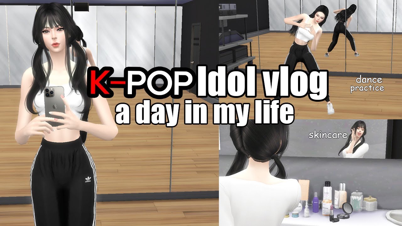 Day in my Life as a Kpop Idol l Sims 4 Vlog