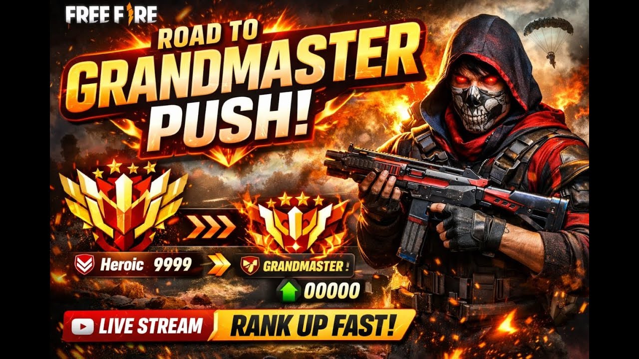 RANK PUSH ON LIVE ||YOUTOXER YT|| Road To 500K Booyah!❤ || #freefirelive #shortfeed #1vs4