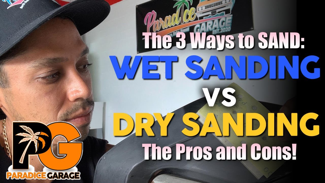 The 3 Ways to SAND: Wet Sanding VS Dry Sanding Plastic Parts - The Pros and Cons!
