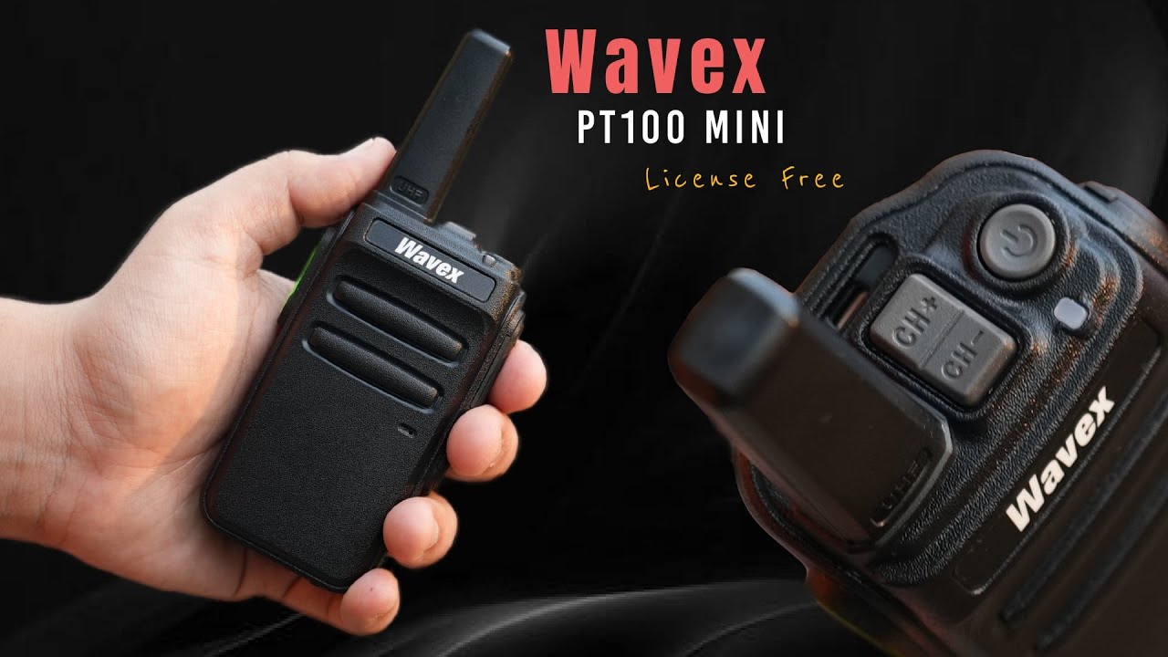 No Licence, Big Range! Wavex PT-100 Mini Walkie Talkie for Security, Events & More
