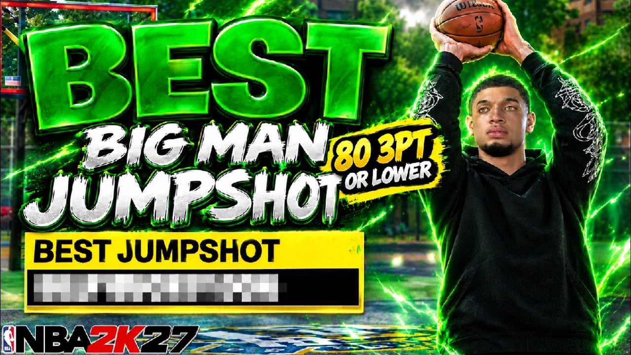 *NEW* BEST JUMPSHOT FOR BIG MEN WITH LOW 3PT RATING in NBA 2K27