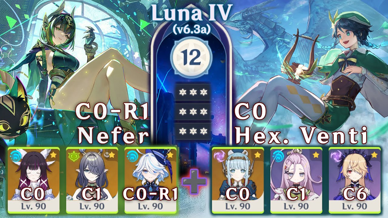 First clear of Luna 4 | Abyss Floor 12 | Builds ➕ Gameplay