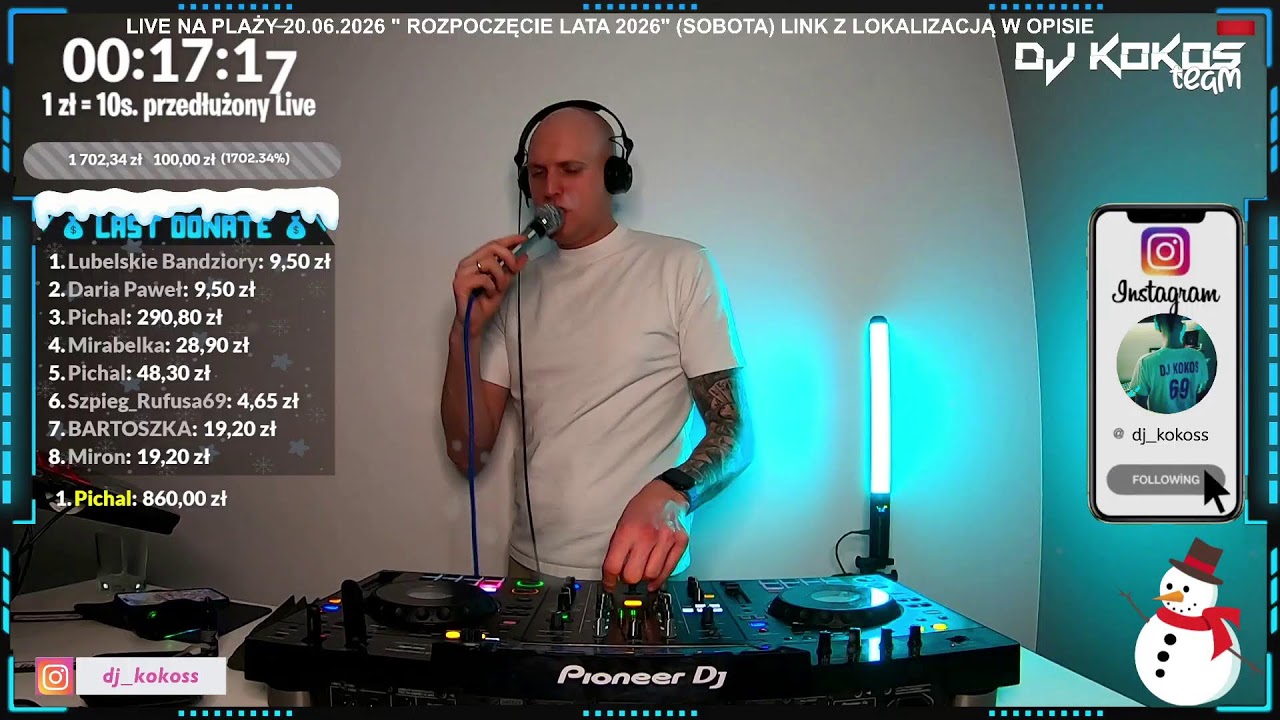 🔴 LIVE  ⚡️🔥 DJ KOKOS  MIX ⚡️NAJLEPSZA MUZYKA KLUBOWA 🥳 (06.02.26)