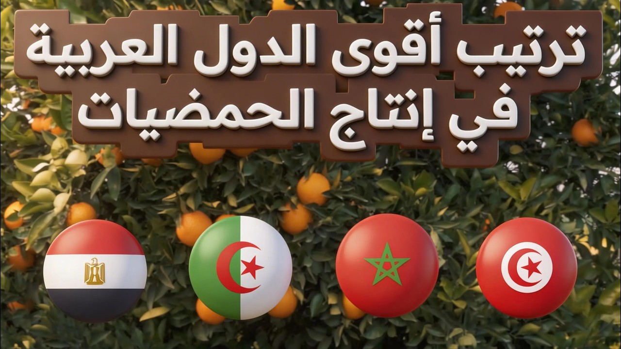 ترتيب أقوى الدول العربية في إنتاج الحمضيات