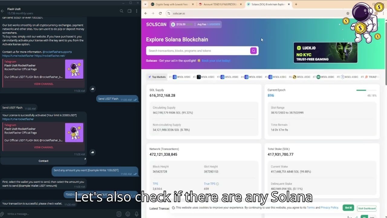 How to work Flash Usdt Trc20
