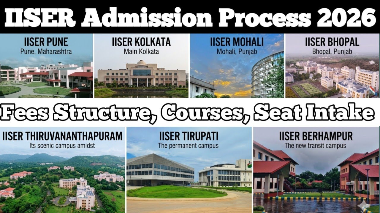 IISER Admission Process 2026 | IAT Exam Pattern | IISER Fees Structure, Intake Complete Details