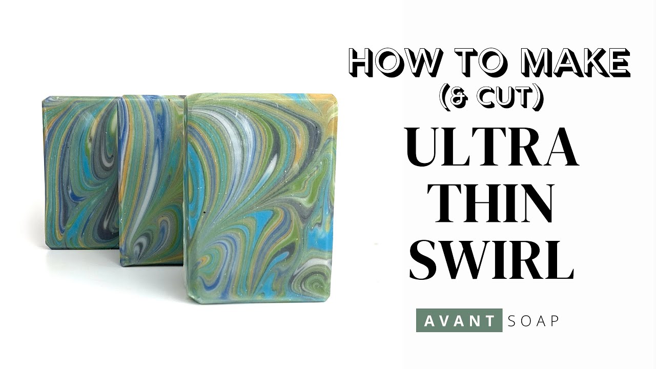 SOAP CHALLENGE SEP 2020: MAKING (& CUTTING) THE ULTRA THIN SWIRL SOAP - Cold Process Soap