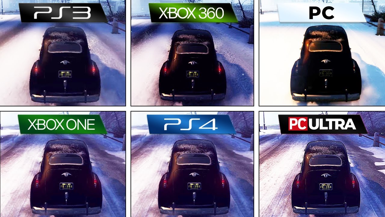 Mafia II (2010) PS3 vs XBOX 360 vs PC vs PS4 vs XBOX ONE vs PC  Ultra (Graphics Comparison)