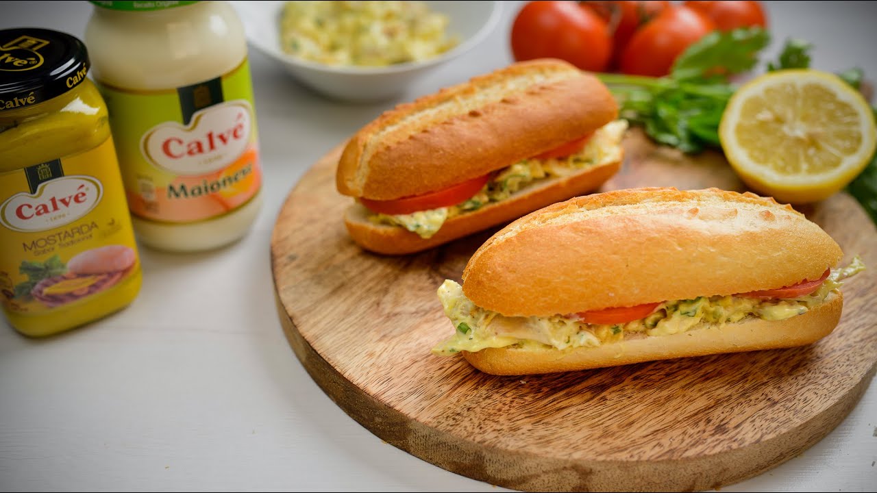 Calv&eacute; | Receita sandu&iacute;che de pasta de frango