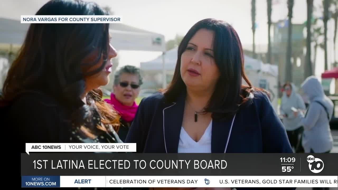 Nora Vargas elected to serve as first Latina on County Board of Supervisors