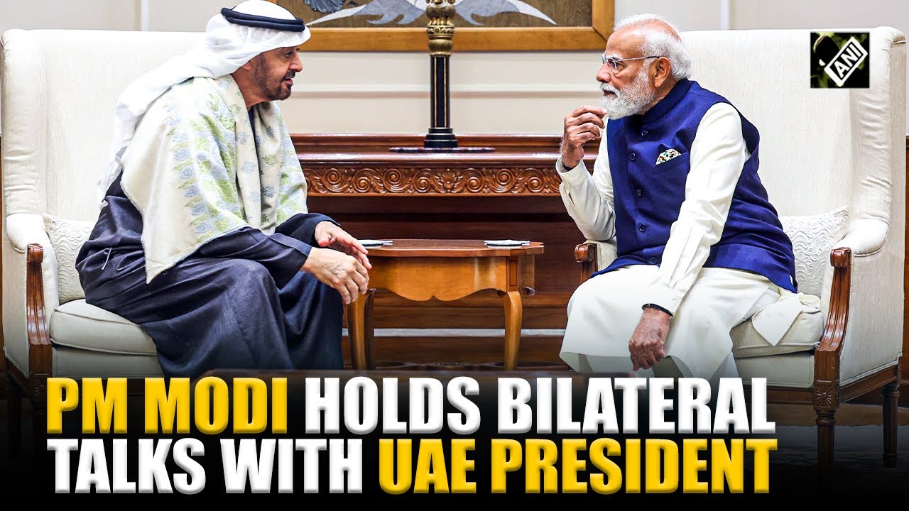 PM Modi holds bilateral talks with UAE&rsquo;s President at his residence at Lok Kalyan Marg