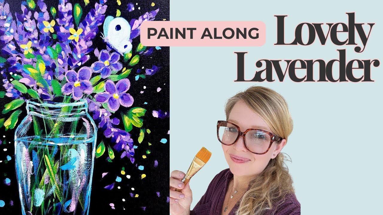 How to Paint Glowing Lavender: A 30-Minute Creative Reset 🌿🦋