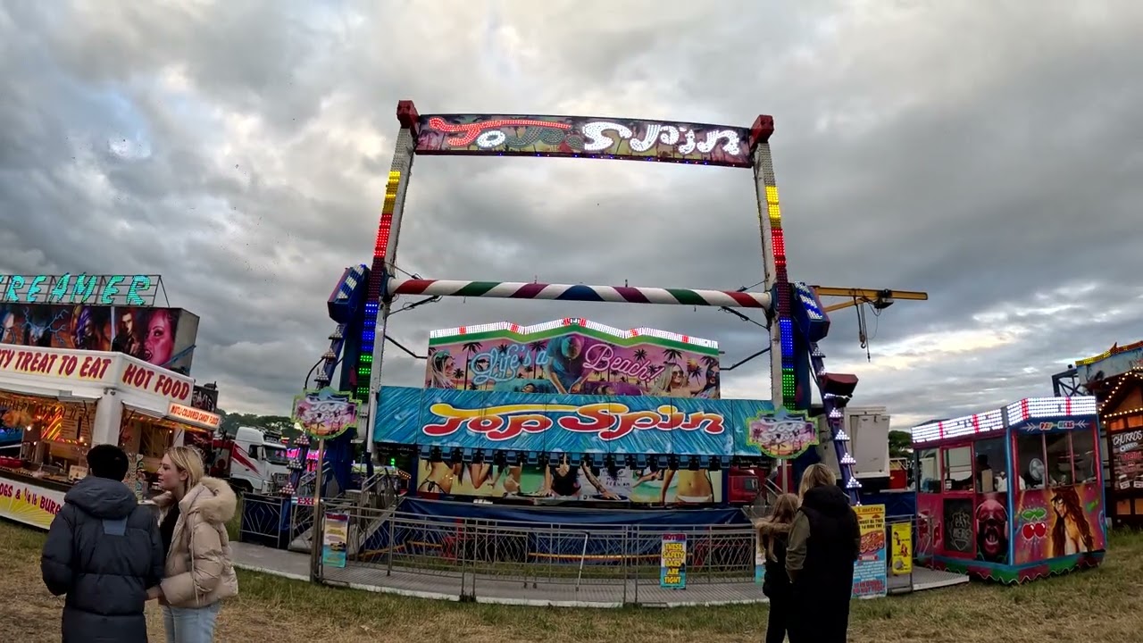 Clayton Hacketts Top Spin | Off Ride POV The Hoppings 2025