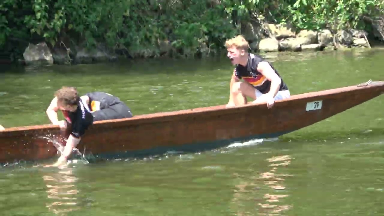 Stocherkahnrennen 2025 auf dem Neckar in Tübingen am 19. Juni in 4K . Vid #1