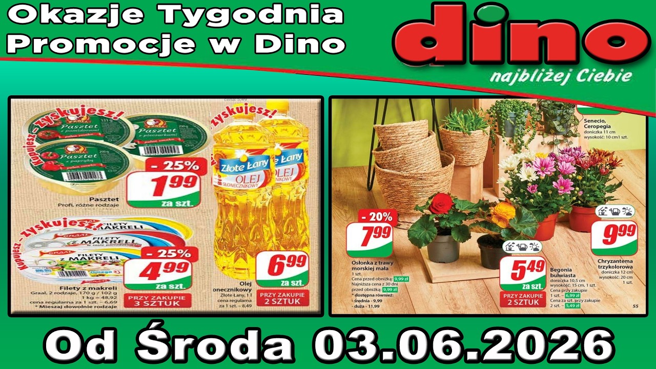 𝐃𝐈𝐍𝐎 &ndash; Nowa Gazetka Promocyjna od 03.06.2026 - Najlepsze oferty tygodnia