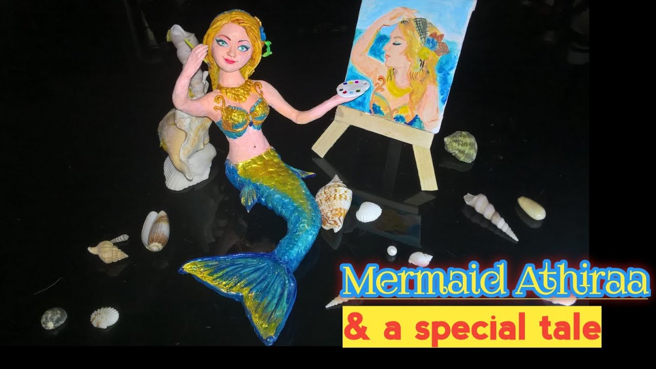 Mermaid Athiraa Doll making|DIY Mermaid doll|Tutorial|Malayalam|doll making|Sculpture|Creative Jay