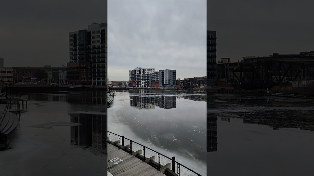 Milwaukee, Wisconsin ~ Neighborhood Riverfront Scenery in Historic Third Ward 🏙️