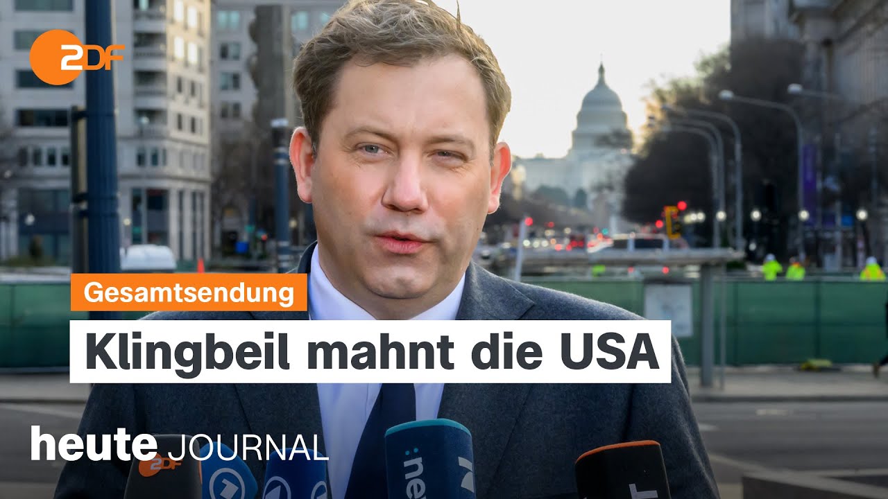 heute journal vom 12.01.2026 Wadephul und Klingbeil auf US-Reise, Ermittlungen gegen Fed-Chef Powell