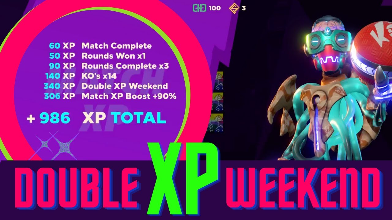 The BEST TIPS to gain Double XP on Knockout City
