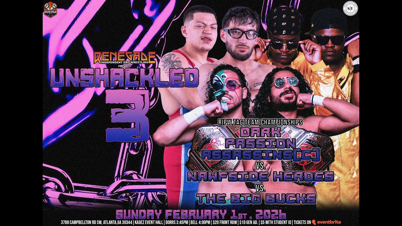 RIPW Unshackled 3 - Lucha Rules Match for the RIPW Tag Team Championships