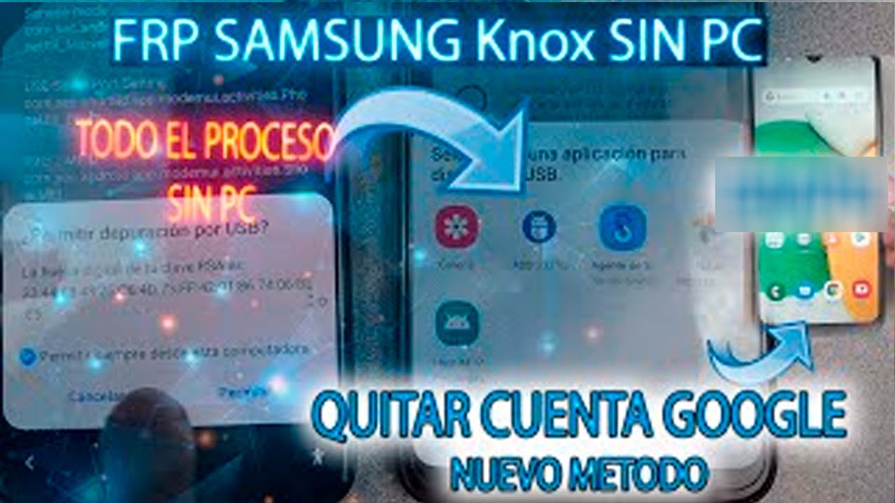 BOOM FRP SAMSUNG Knox NO NECESITA PC METODO NUEVO QUITAR CUENTA GOOGLE Bien explicado